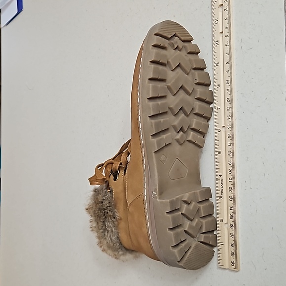 Boutique by Corkys Challenge Cognac Boot Faux Fur Size 10 - Picture 15 of 16